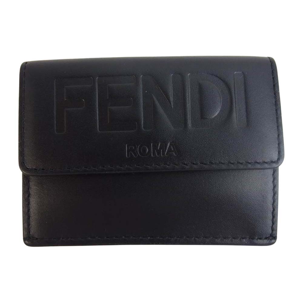 FENDI フェンディ 8M0395 AAYZ FENDI ROMA MICRO TRIFOLD WALLET ロゴ