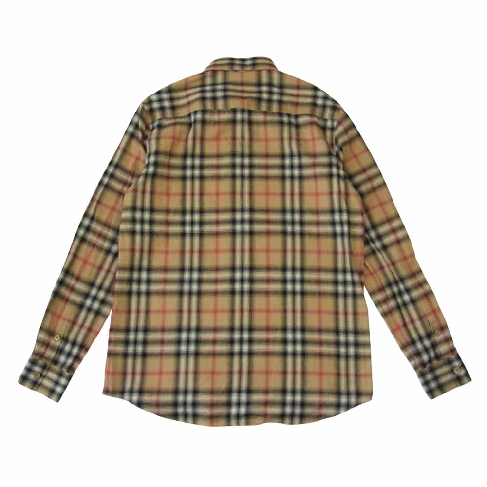 BURBERRY バーバリー LONDON ENGLAND バーバリー・ジャパンタグ 8036773 ノヴァチェック柄 刺繍 長袖 シャツ ベージュ系 XS【中古】