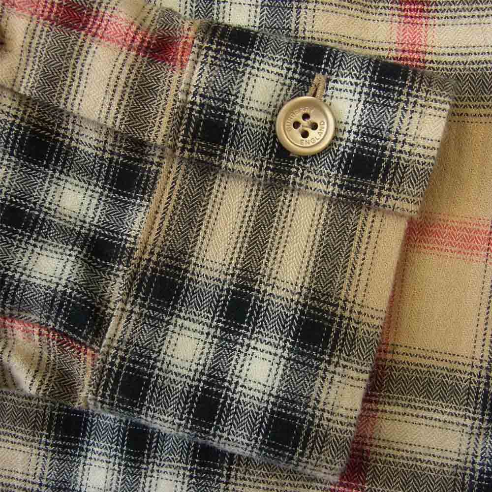 バーバリー　8036773 長袖シャツ　 ベージュ　 チェック柄 BURBERRY バーバリー LONDON ENGLAND バーバリー・ジャパンタグ