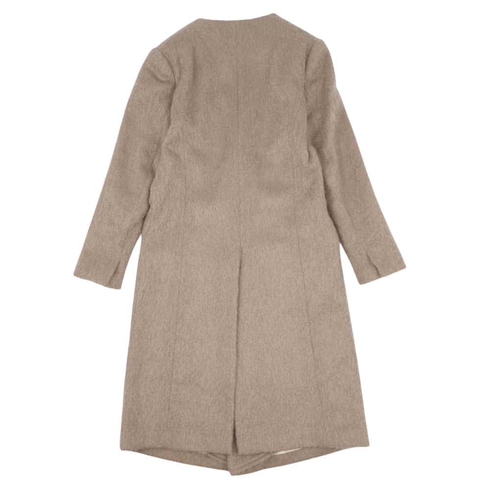 ジョンリンクス JL105-CO133 oversize coat カシミヤ＆モヘア混ウール ノーカラー コート M【中古】