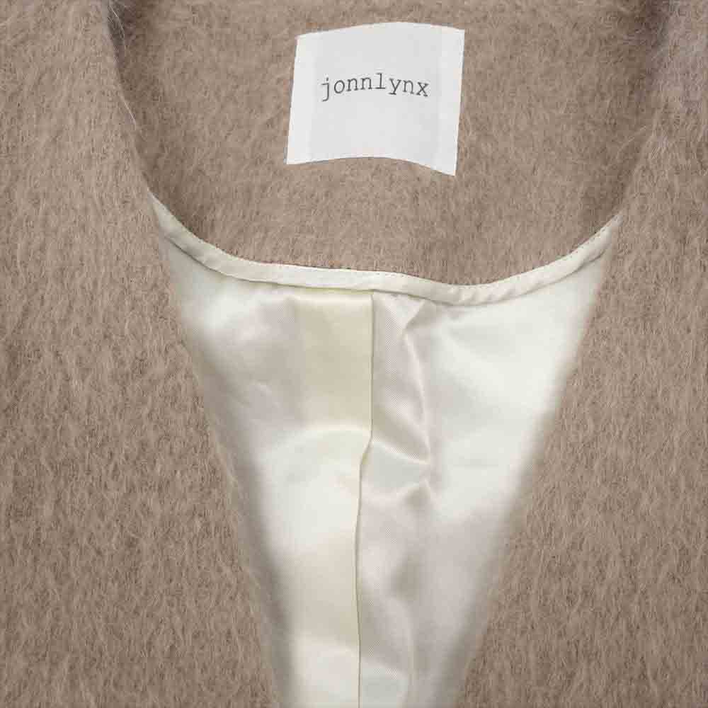 ジョンリンクス JL105-CO133 oversize coat カシミヤ＆モヘア混ウール ノーカラー コート M【中古】