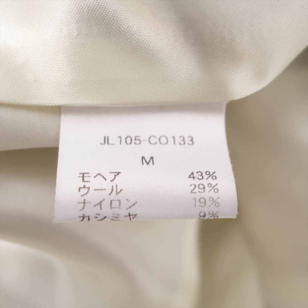 ジョンリンクス JL105-CO133 oversize coat カシミヤ＆モヘア混ウール ノーカラー コート M【中古】
