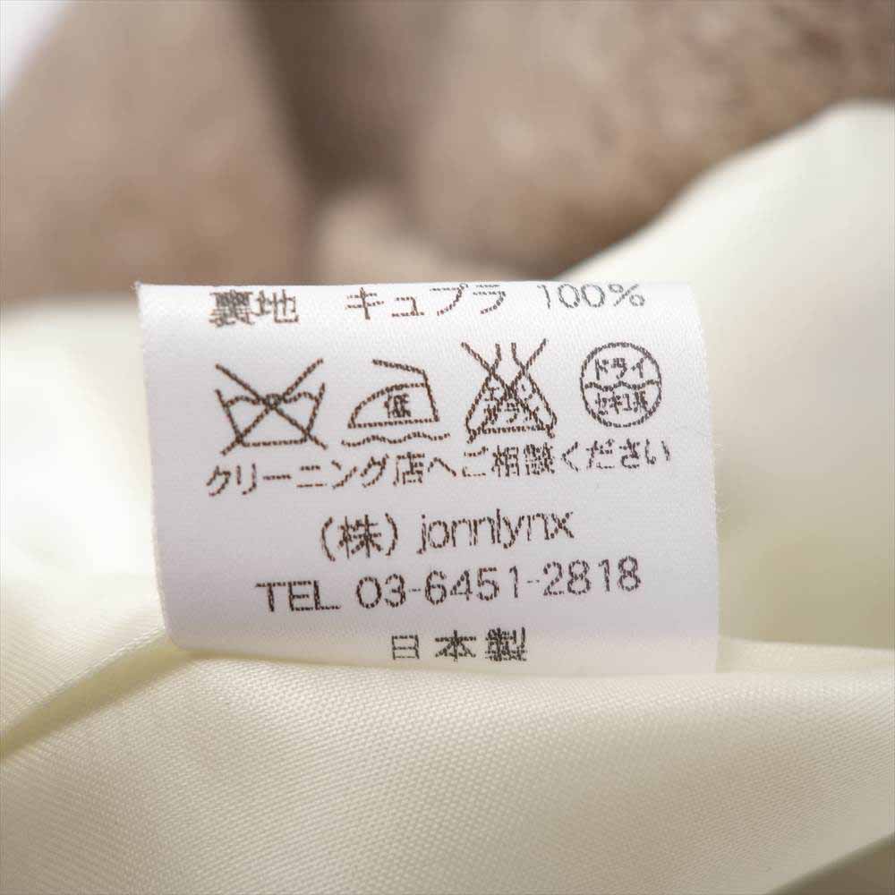 ジョンリンクス JL105-CO133 oversize coat カシミヤ＆モヘア混ウール ノーカラー コート M【中古】