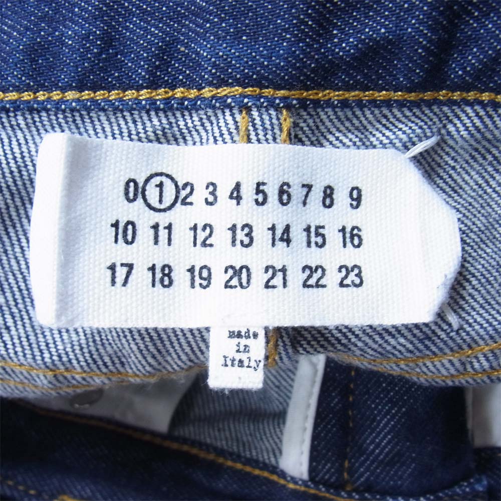 MAISON MARGIELA メゾンマルジェラ 19SS S51LA0068 1ライン コレクションライン ミドルウエスト ストレートデニム パンツ【中古】