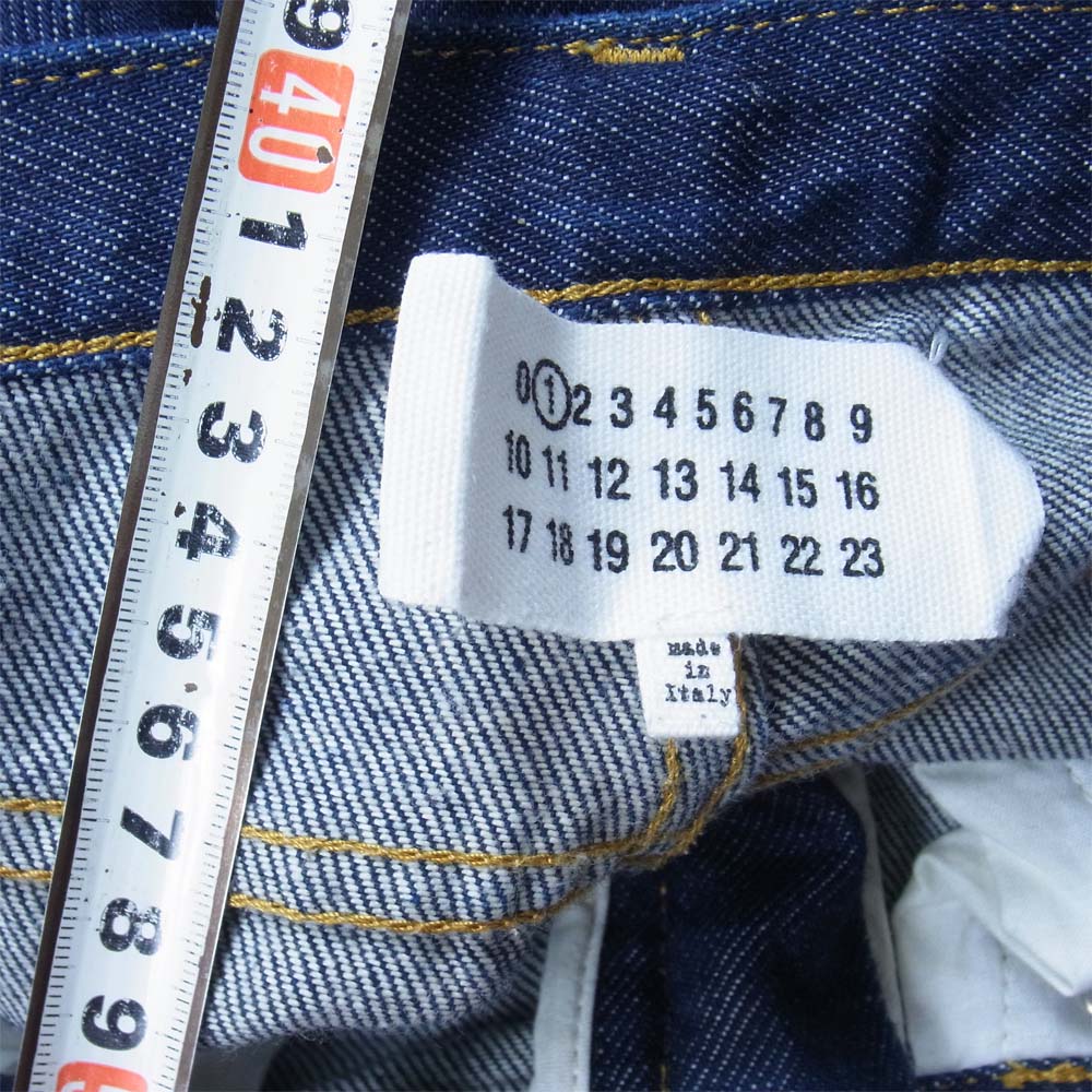 MAISON MARGIELA メゾンマルジェラ 19SS S51LA0068 1ライン コレクションライン ミドルウエスト ストレートデニム パンツ【中古】