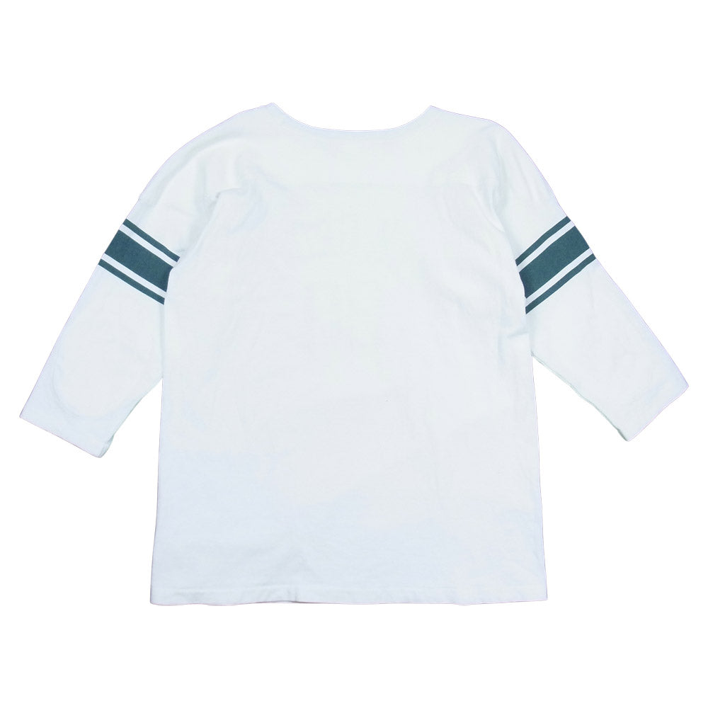 Champion チャンピオン ランタグ 復刻 カレッジロゴ フットボール Tシャツ ホワイト系 XL【中古】