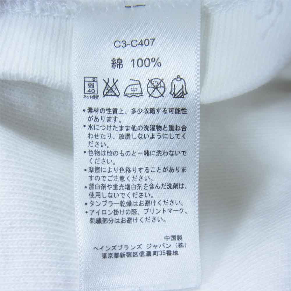 Champion チャンピオン ランタグ 復刻 カレッジロゴ フットボール Tシャツ ホワイト系 XL【中古】