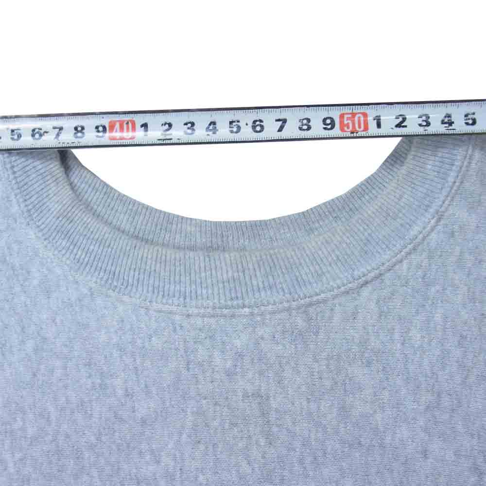 Champion チャンピオン 青タグ 復刻 プリント リバースウィーブ スウェット トレーナー グレー系 M【中古】