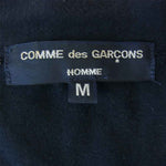 COMME des GARCONS コムデギャルソン HOMME オム HE-T125 チェック 切替 カーディガン ネイビー系 M【中古】