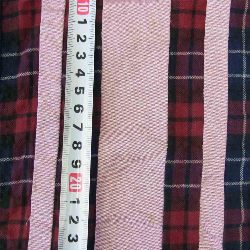 COMME des GARCONS コムデギャルソン HOMME オム HE-T125 チェック 切替 カーディガン ネイビー系 M【中古】