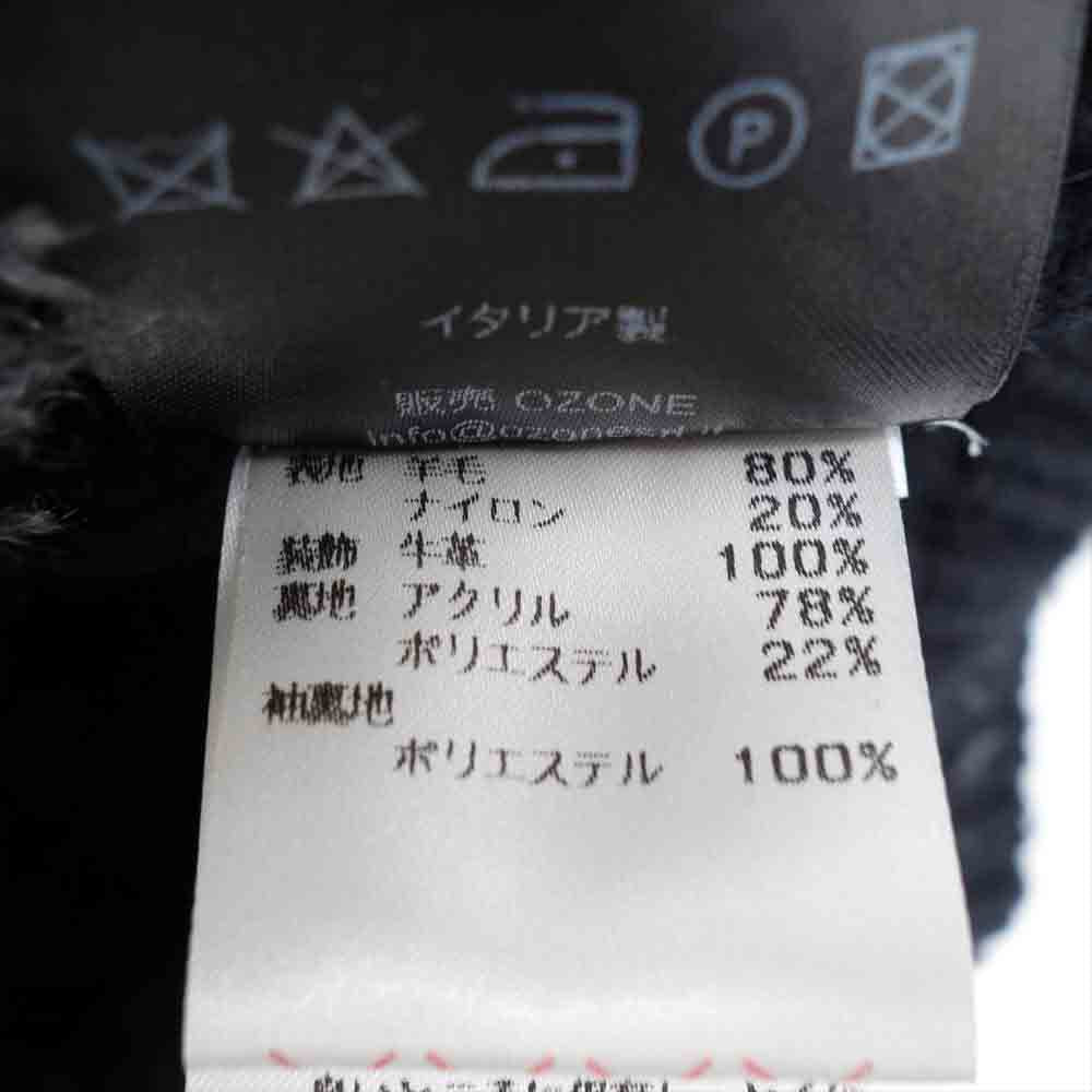 バーク イタリア製 内ボア ニット ダッフル コート L【中古】