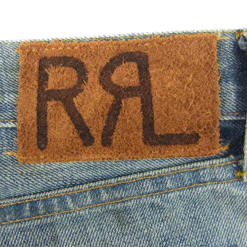 RRL ダブルアールエル R41RB05 国内正規品 USA製 Shuttle Woven Selvedge Denim Low Straight 加工 インディゴ デニム パンツ インディゴブルー系 30【中古】