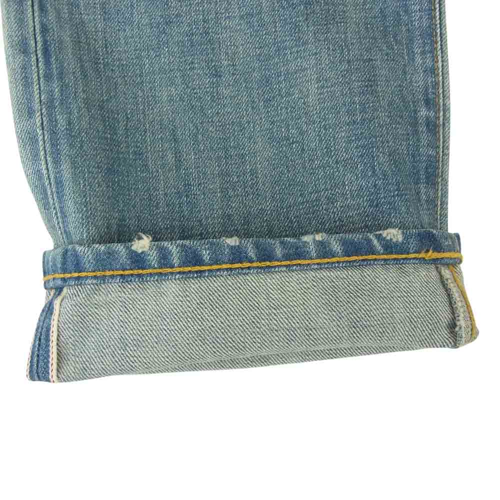 RRL ダブルアールエル R41RB05 国内正規品 USA製 Shuttle Woven Selvedge Denim Low Straight 加工 インディゴ デニム パンツ インディゴブルー系 30【中古】