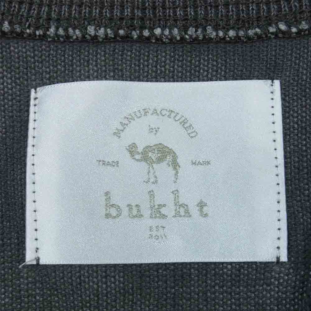 bukht ブフト B-M11308 和紙 100％ カーディガン 日本製 グレー系 M【中古】