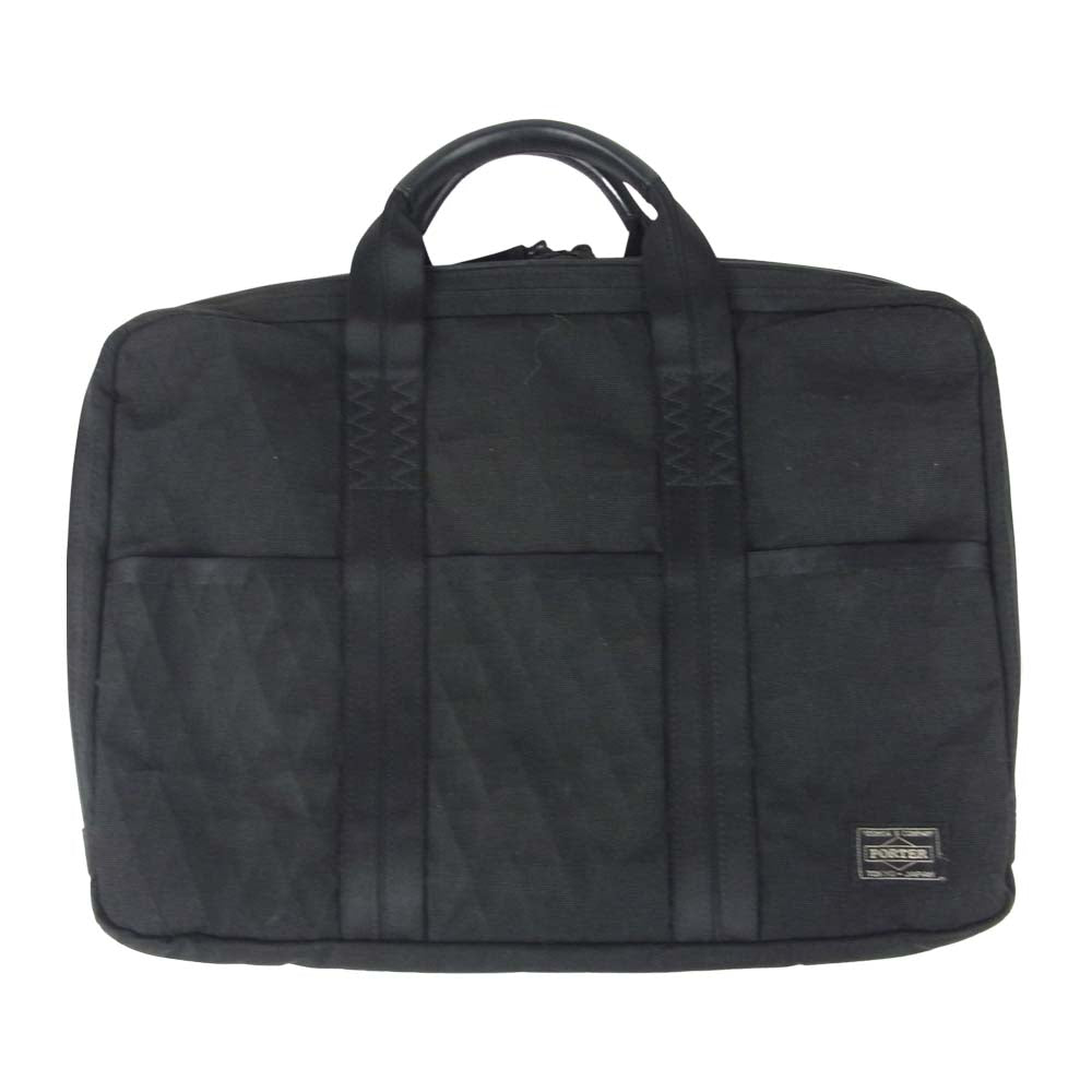 PORTER ポーター HYBRID 2WAY BRIEF CASE S ハイブリッド ショルダーストラップ付 ブリーフケース ブラック系【中古】