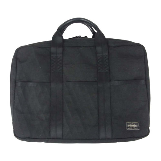PORTER ポーター HYBRID 2WAY BRIEF CASE S ハイブリッド ショルダーストラップ付 ブリーフケース ブラック系【中古】