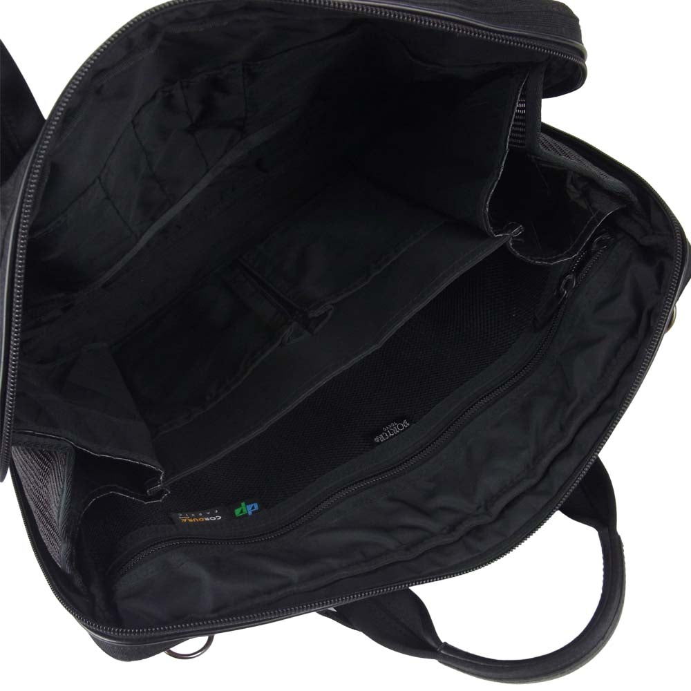 PORTER ポーター HYBRID 2WAY BRIEF CASE S ハイブリッド ショルダーストラップ付 ブリーフケース ブラック系【中古】