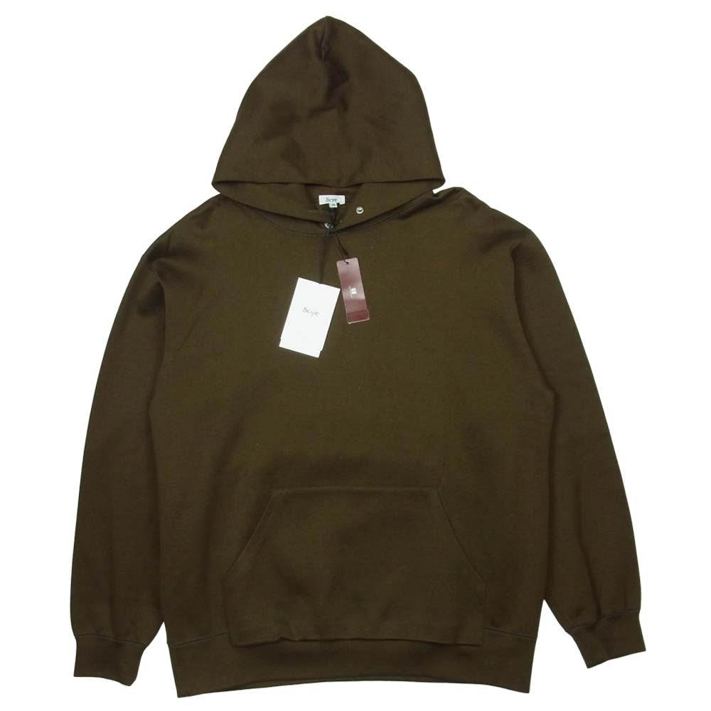 Scye サイ 19AW 1119-23431-UM96 URBAN RESEARCH別注 綿ジャージーニット プルオーバー パーカー カーキ系 38【新古品】【未使用】【中古】