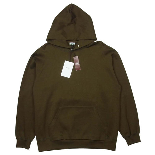 Scye サイ 19AW 1119-23431-UM96 URBAN RESEARCH別注 綿ジャージーニット プルオーバー パーカー カーキ系 38【新古品】【未使用】【中古】