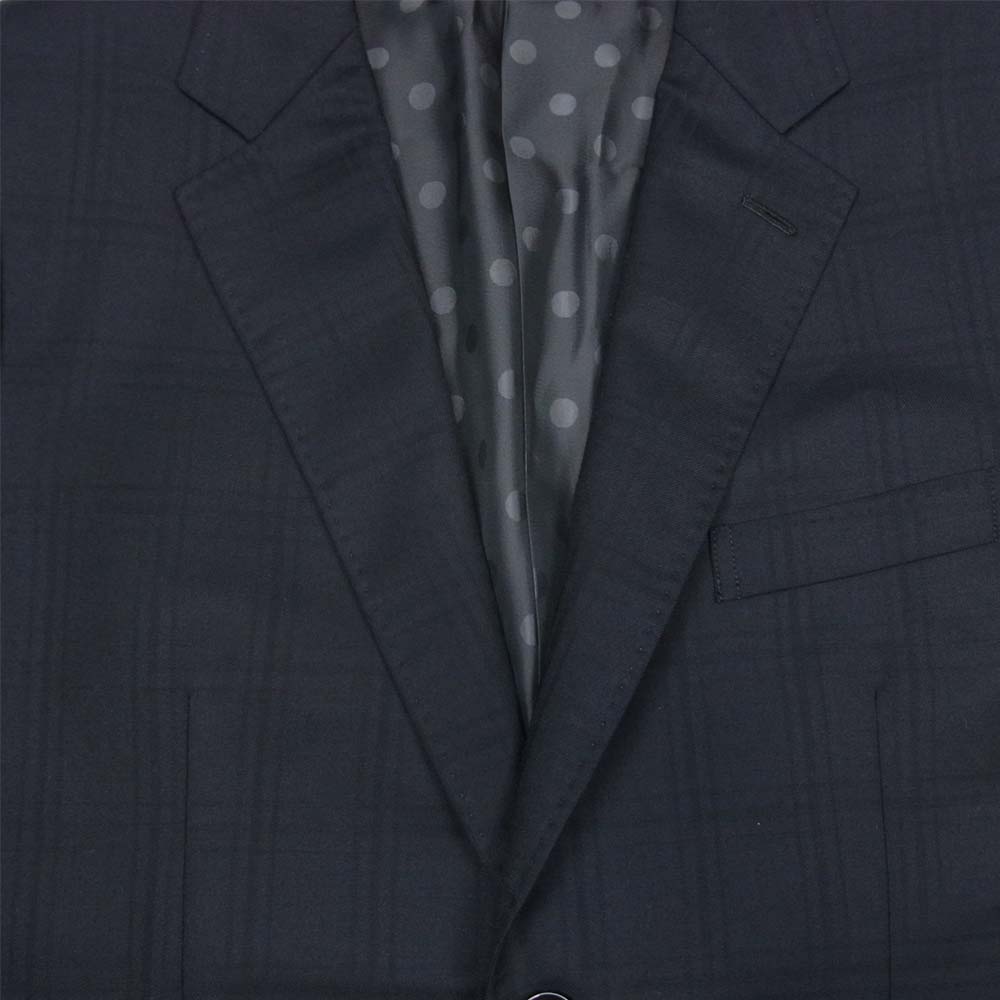COMME des GARCONS コムデギャルソン AD2019 DD-J005 HOMME DEUX オムドゥ 裏地ドット チェック柄 2B テーラード ジャケット ブラック系 M【美品】【中古】