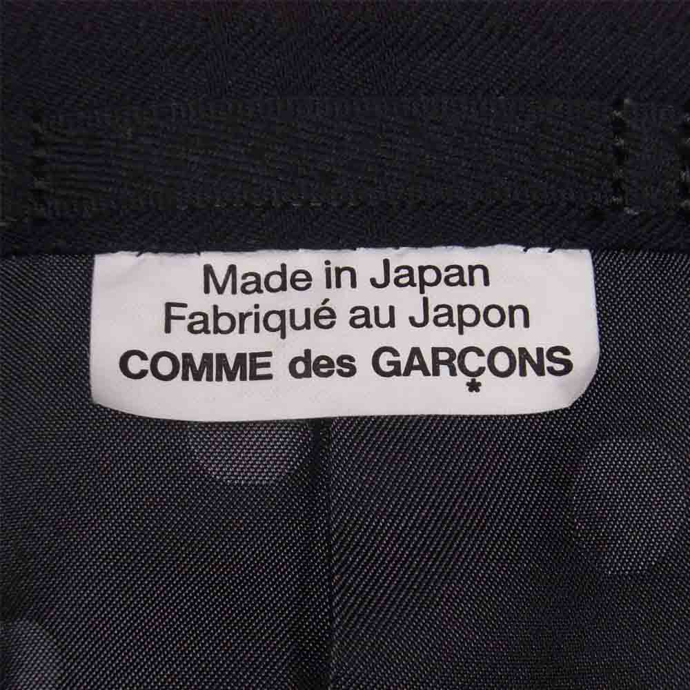COMME des GARCONS コムデギャルソン AD2019 DD-J005 HOMME DEUX オムドゥ 裏地ドット チェック柄 2B テーラード ジャケット ブラック系 M【美品】【中古】