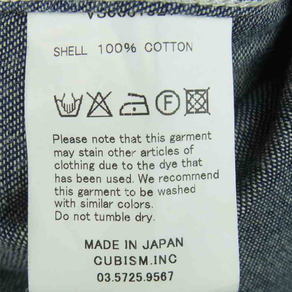 VISVIM ビズビム VS0001821 SOCILA SCULPTURE SHIRT L/S ソーシャルスカルプチャー ウエスタン デニム 長袖 シャツ インディゴブルー系 1【中古】