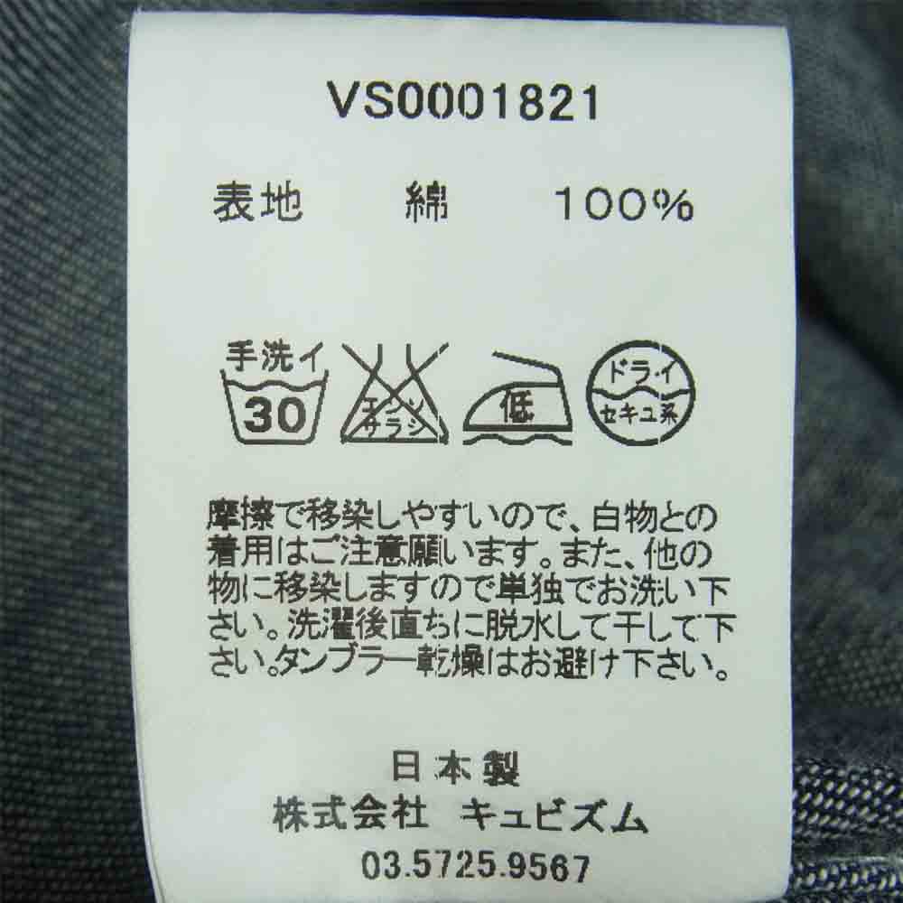 VISVIM ビズビム VS0001821 SOCILA SCULPTURE SHIRT L/S ソーシャルスカルプチャー ウエスタン デニム 長袖 シャツ インディゴブルー系 1【中古】