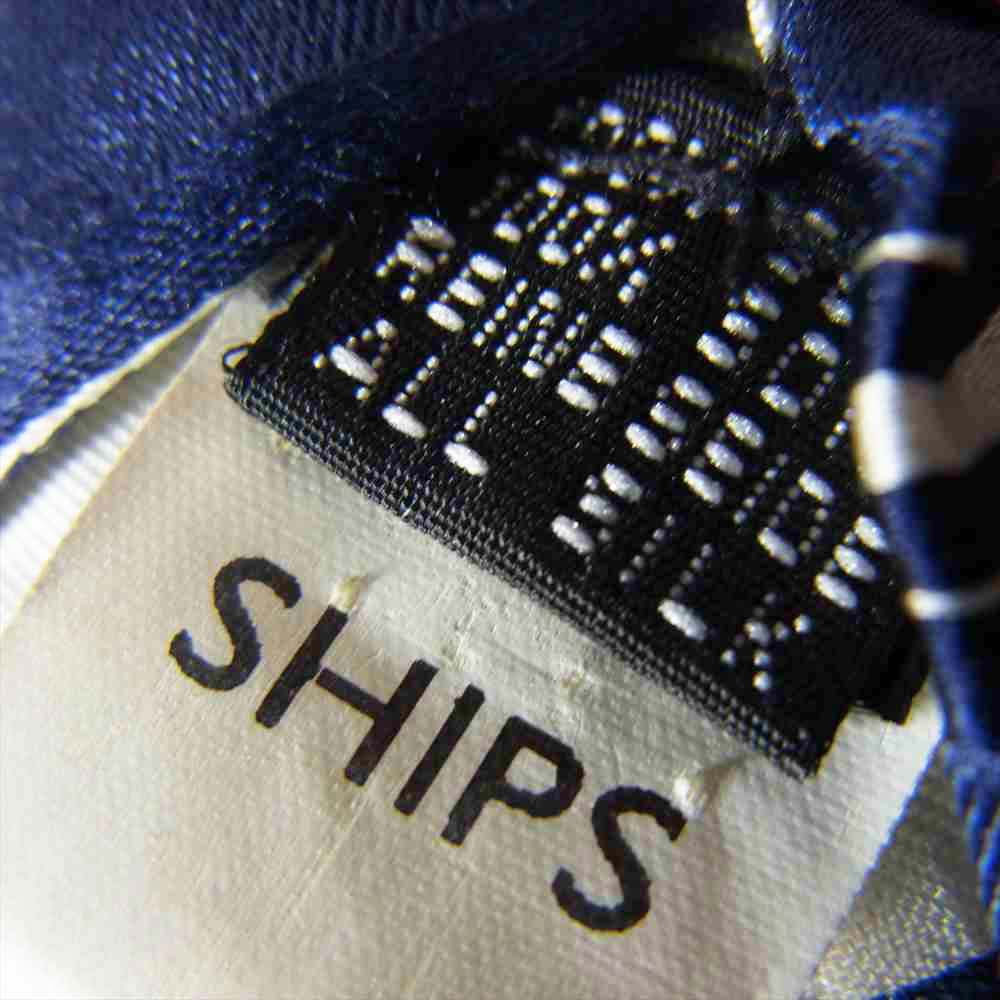 ステファノビジ SHIPS シップス レジメンタル ネクタイ ブルー系【中古】