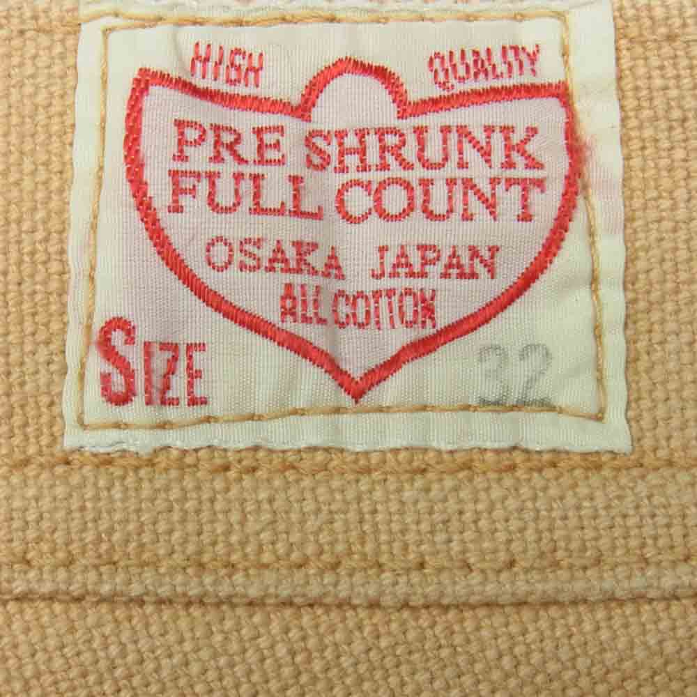 FULLCOUNT フルカウント ダック ペインター ワーク パンツ コットン 日本製 ベージュ系 32【中古】