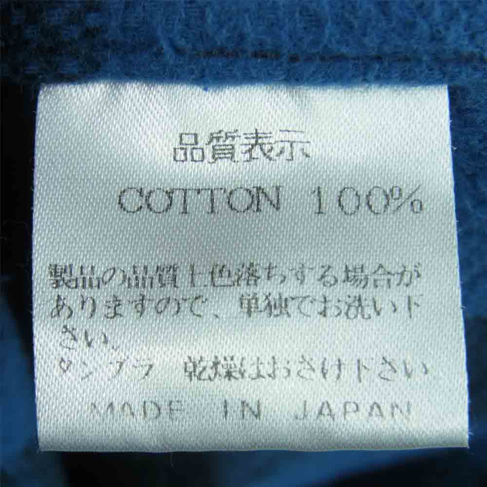 THE FLAT HEAD ザフラットヘッド ヘビーネル チェック 長袖 ワーク シャツ コットン 日本製 ブルー系 42【中古】