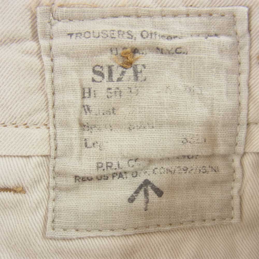 RALPH LAUREN ラルフローレン ミリタリー チノ トラウザー ベージュ系 サイズ表記無【中古】