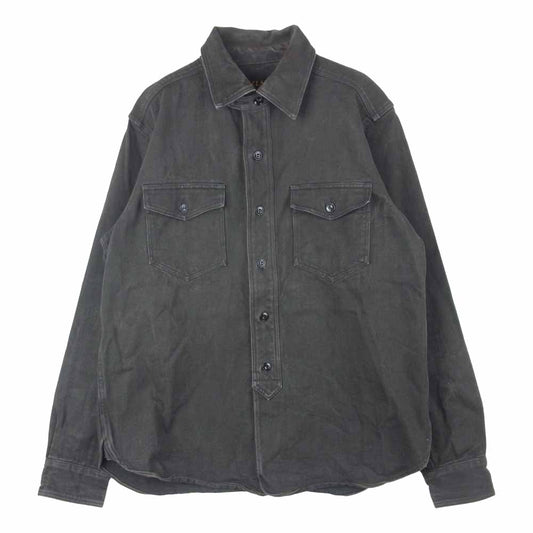 JELADO ジェラード WORK SHIRTS 長袖 ワーク シャツ ダークグレー系 16【中古】
