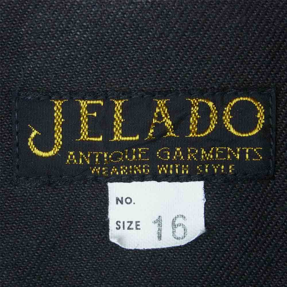 JELADO ジェラード WORK SHIRTS 長袖 ワーク シャツ ダークグレー系 16【中古】