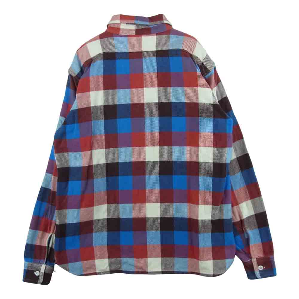 Pherrow's フェローズ ヘビーネル チェック 長袖 ワーク シャツ コットン 日本製 マルチカラー系 40【中古】