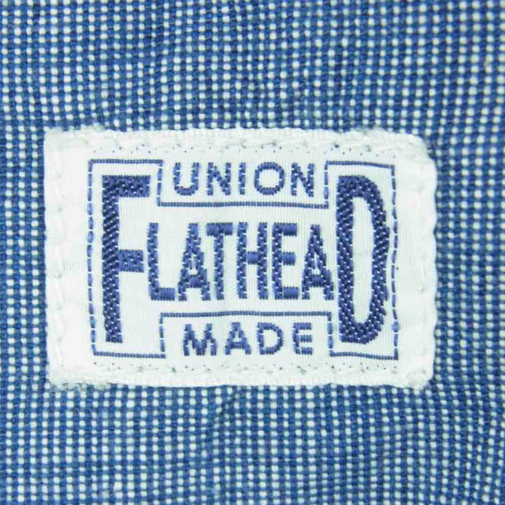THE FLAT HEAD ザフラットヘッド カバーオール ワーク ジャケット インディゴブルー系【中古】