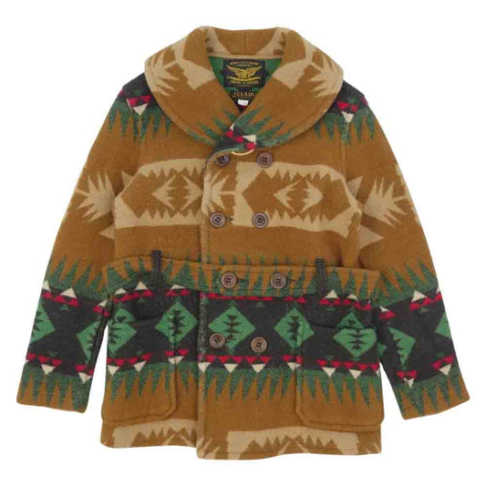JELADO ジェラード × JOHN GLUCKOW  ジョン グラッコウ 1910's マッキーノ ブランケット コート ブラウン系 36【中古】