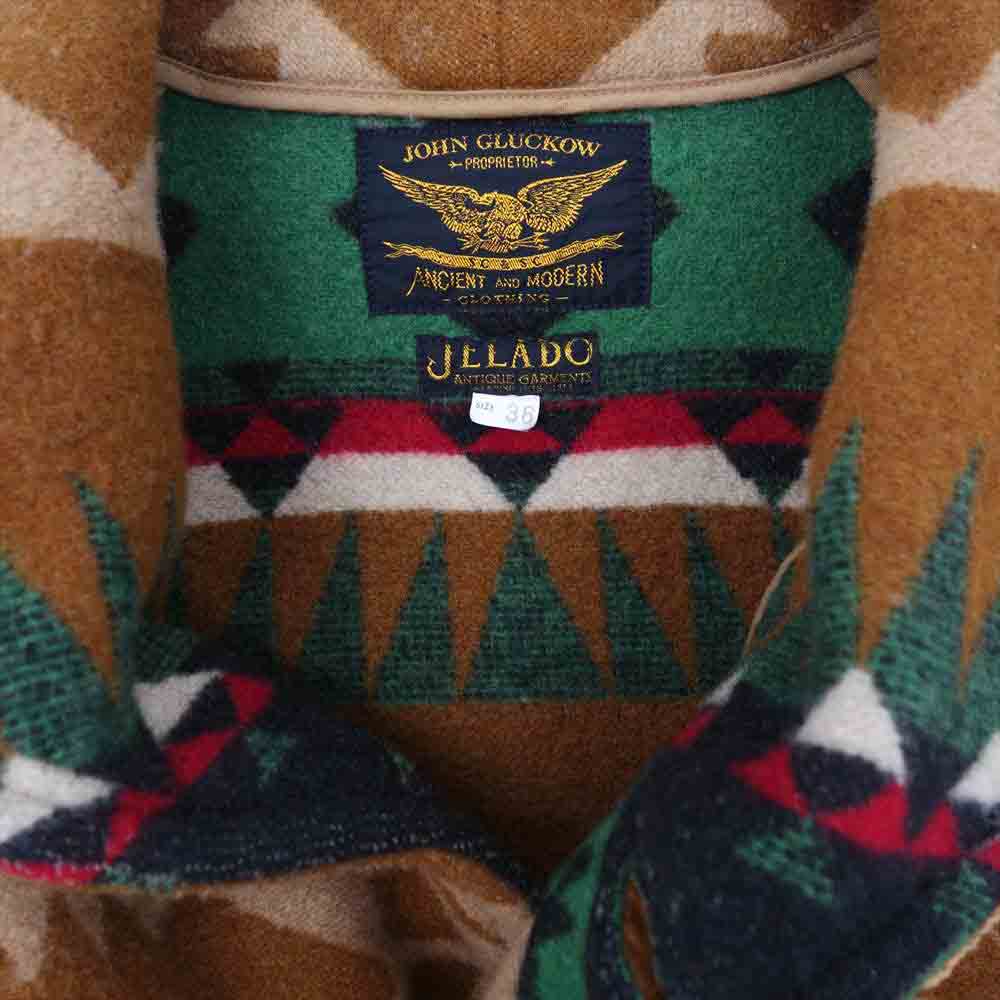 JELADO ジェラード × JOHN GLUCKOW  ジョン グラッコウ 1910's マッキーノ ブランケット コート ブラウン系 36【中古】