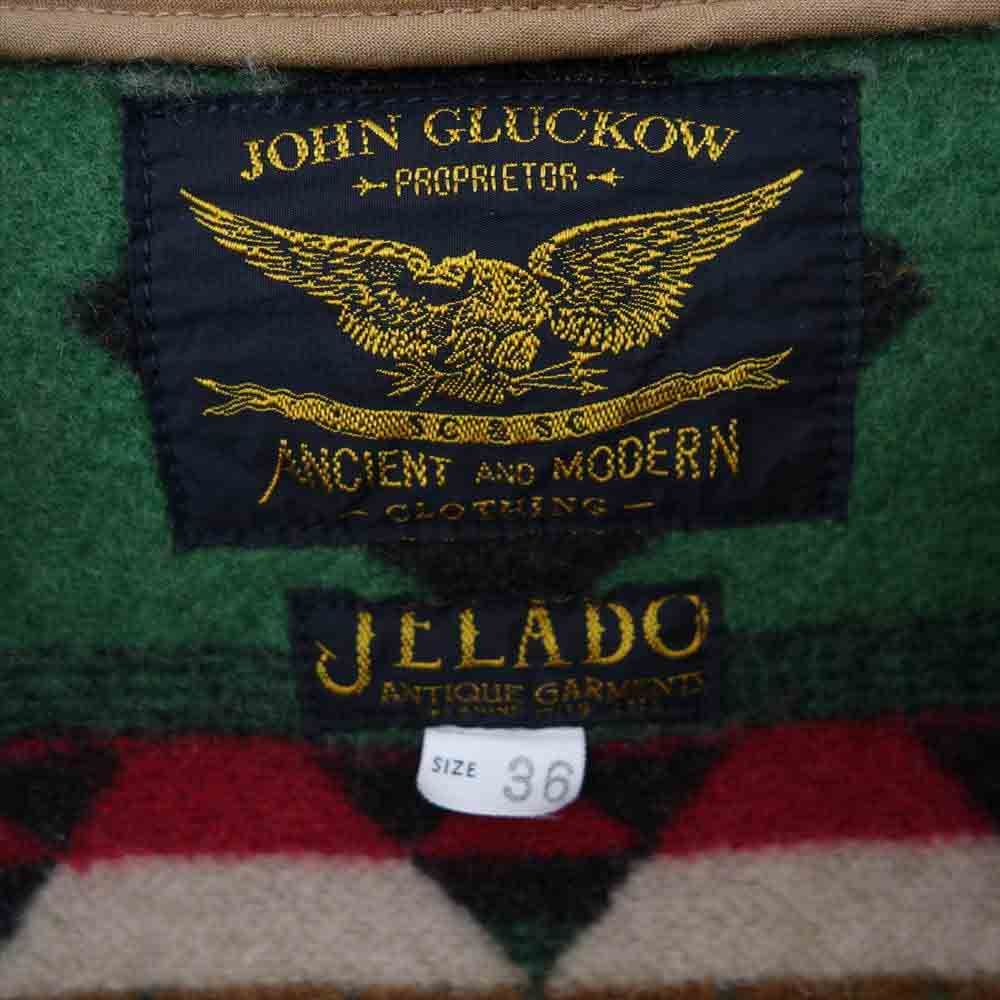 JELADO ジェラード × JOHN GLUCKOW  ジョン グラッコウ 1910's マッキーノ ブランケット コート ブラウン系 36【中古】