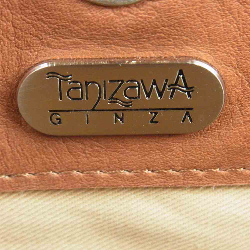 銀座タニザワ レザー トート バッグ 日本製 ブラウン系【中古】