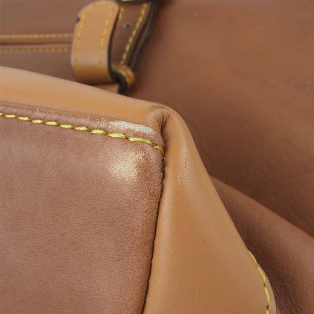 銀座タニザワ レザー フラップ ハンド バッグ ブラウン系【中古】