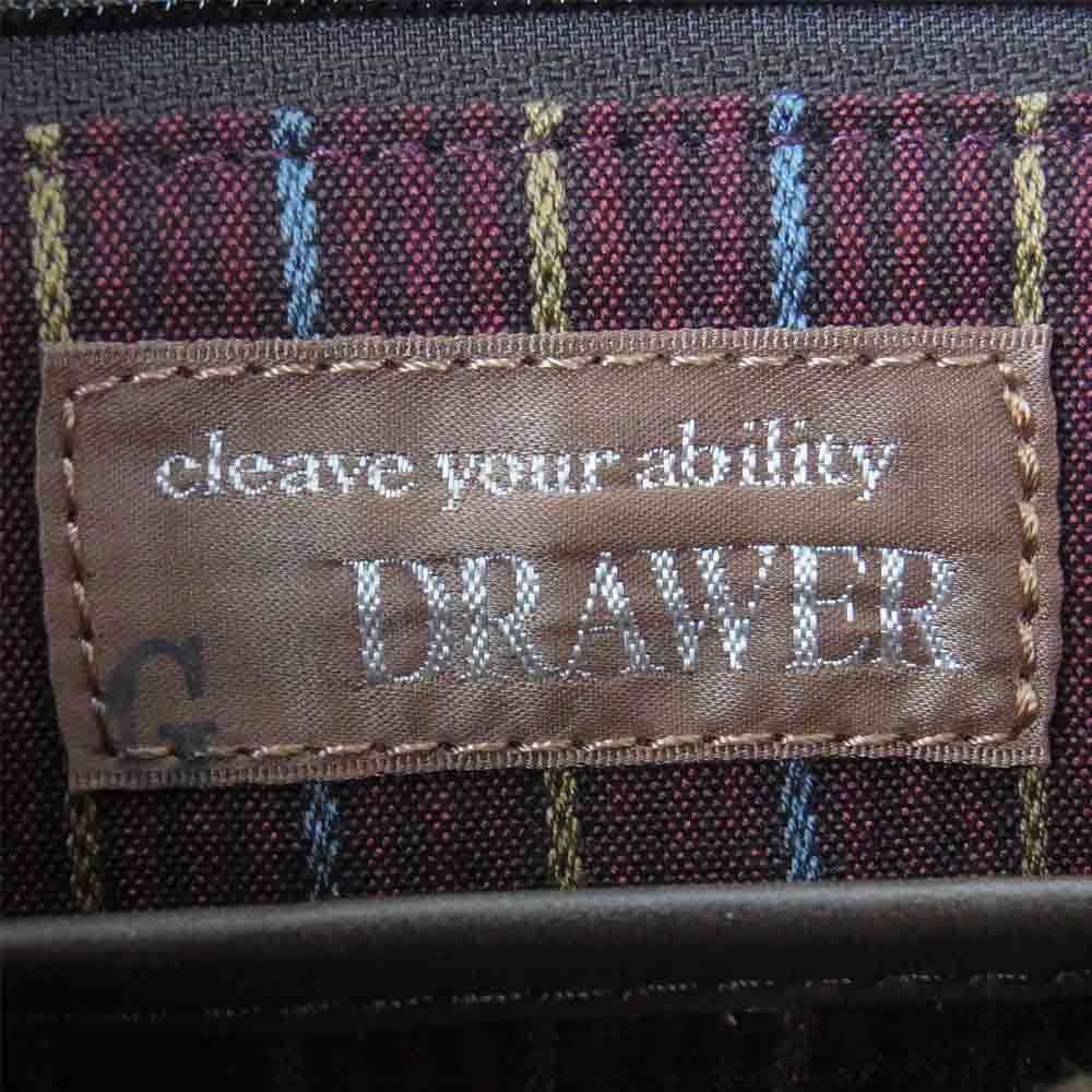 ドゥロワー レザー 2way ショルダー ブリーフケース ビジネス バッグ ブラウン系【中古】