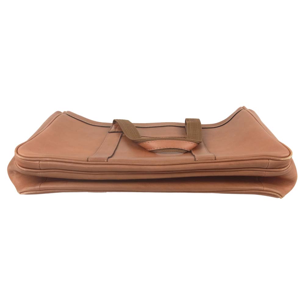 銀座タニザワ レザー 2way ショルダー ブリーフケース ビジネス バッグ ブラウン系【中古】