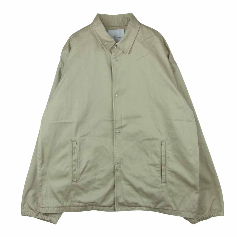 UNUSED アンユーズド us1293 17SS Chino Jacket バイオウォッシュ加工 チノクロス コーチ ジャケット ベージュ系 3【中古】