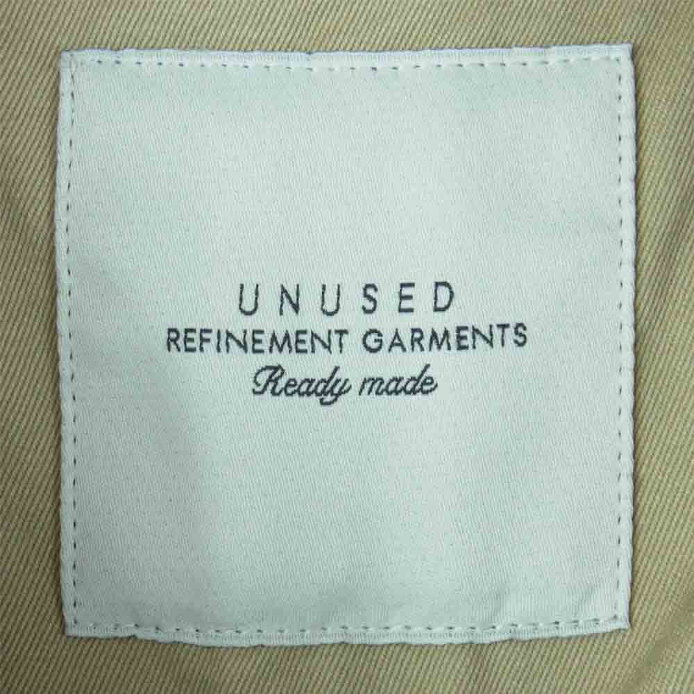 UNUSED アンユーズド us1293 17SS Chino Jacket バイオウォッシュ加工 チノクロス コーチ ジャケット ベージュ系 3【中古】
