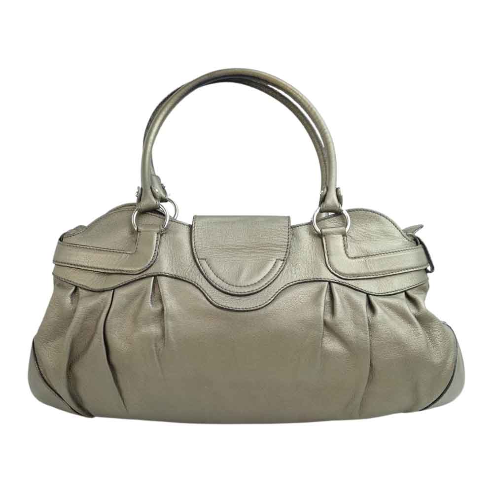 Salvatore Ferragamo サルヴァトーレフェラガモ AB-21 5370 マリッサ ガンチーニ ハンド バッグ ブロンズ系【中古】