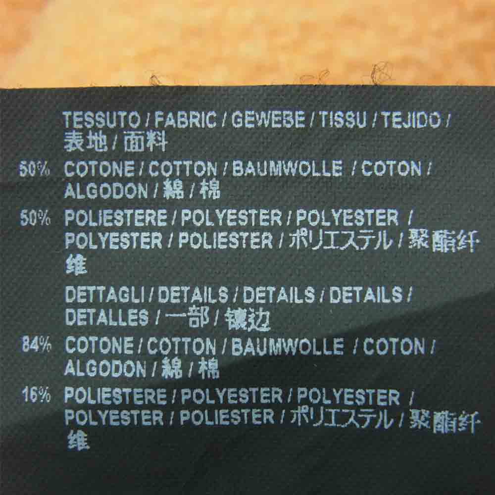 BALENCIAGA バレンシアガ 18SS 509510 tyk47 EUROPE プリント ダブルヘム フーディ パーカー オレンジ系 XS【中古】