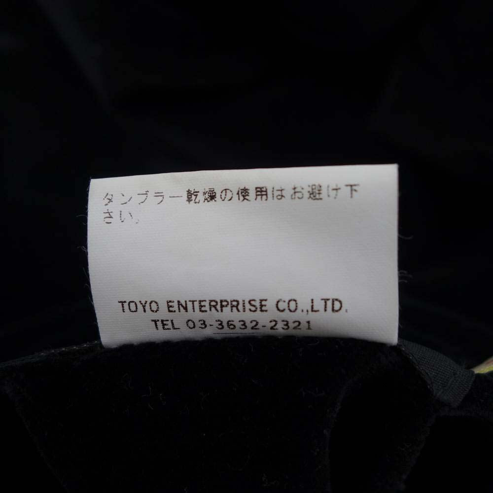 TAILOR TOYO テイラー東洋 TT10496 ALASKA アラスカ 別珍 ベロア × サテンキルト トナカイ×アラスカマップ スカジャン ブラック系 ブルー系 M【中古】