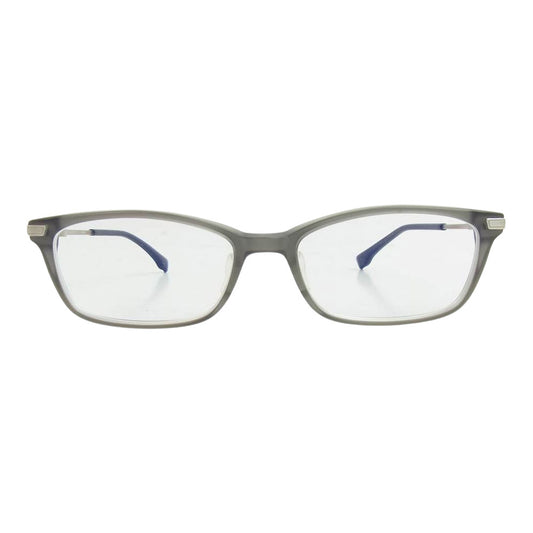フォーナインズ NPM-16 TITANIUM チタン フレーム 度入り スクエア メガネ 眼鏡 ブラック系 グレー系【中古】