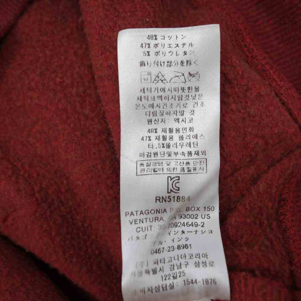 patagonia パタゴニア 20AW 39539  P-6 Logo Uprisal Hoody ロゴ アップライザル フーディ プルオーバー パーカー レッド系 M【中古】