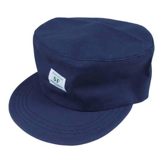 SASAFRAS ササフラス Seeds Box Cap シード ボックス キャップ ネイビー系 7 1/4【中古】